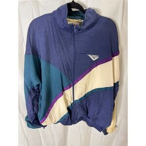 Vintage Pony Colorblock Track Jacket Windbreaker Retro 90s Style Men's XL